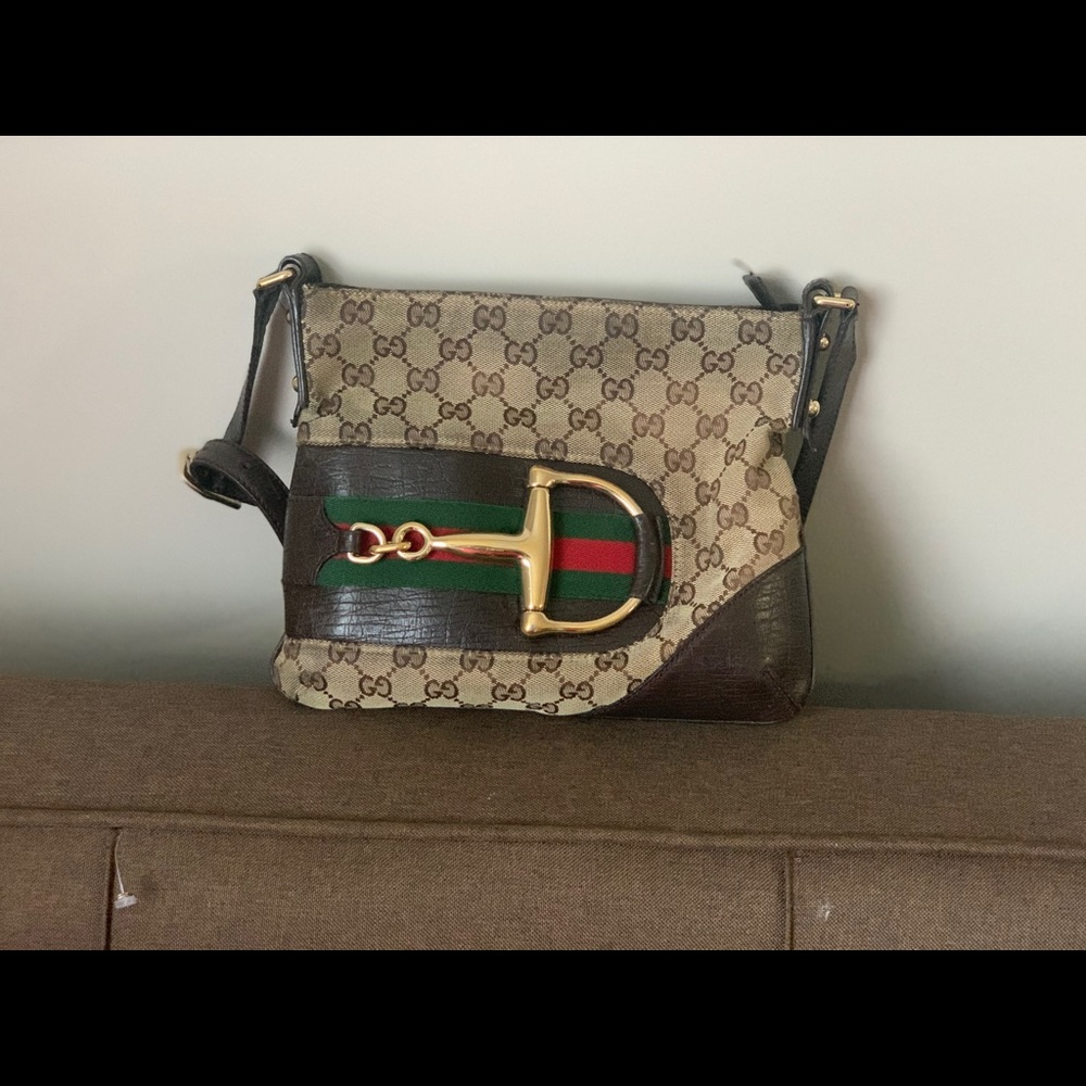 Gucci horsebit crossbody bag.